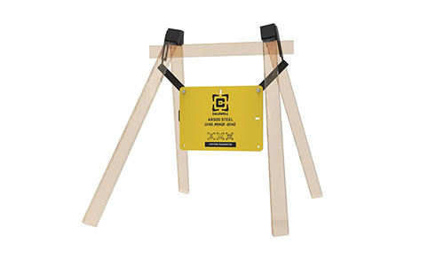 Caldwell AR500 Long Range Gong Kit offers an 18"x24" AR500 gong, customizable frame, and Flash Bang indicator for easy hit spotting beyond 1 mile.