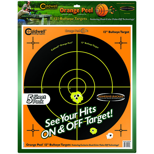 Caldwell Orange Peel® Targets show hits clearly with dual-color flake-off technology, making target acquisition easy and precise, even at long distances.