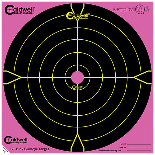 Caldwell Orange Peel® Targets feature dual-color flake-off technology for visible hits, easy target acquisition, and are available in various sizes at an affordable price.