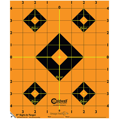 Caldwell Orange Peel Targets offer instant hit visibility with dual-color flake-off technology, making target acquisition easy and effective at any distance.