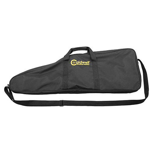 Caldwell Magnum Rifle Gong Carry Bag offers heavy-duty protection and organized storage for Magnum Series Targets, ensuring safe transport and easy access.