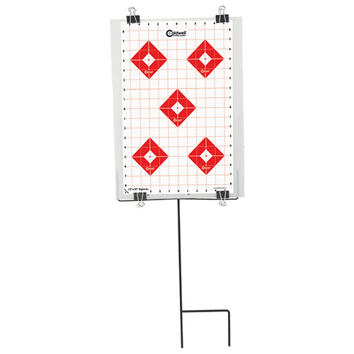 Caldwell® Ultra Portable Target Stand Kit offers a compact all-in-one solution for the range, including stand, backer, clamps, and targets for easy setup.
