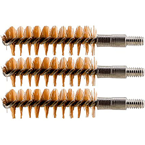 Tipton Handgun Bronze Bore Brushes, 3 pk, are essential for effective firearm cleaning, featuring durable bronze bristles for thorough cleaning of all calibers.