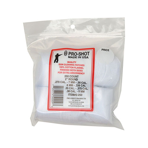 Tipton Patches are 100% cotton flannel, precisely cut 17-22 Cal .75