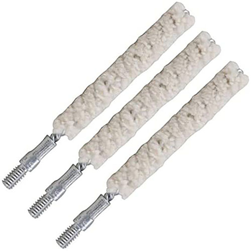 Tipton Bore Mops are ultra-absorbent 100% cotton, perfect for applying solvents and lubes to your bore and chamber, ensuring effective cleaning of fouled bores.