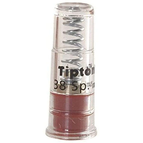 Tipton Snap Caps ensure safe dry firing, protect firing pins, aid in trigger pull adjustments, and relieve hammer spring tension during gun storage.