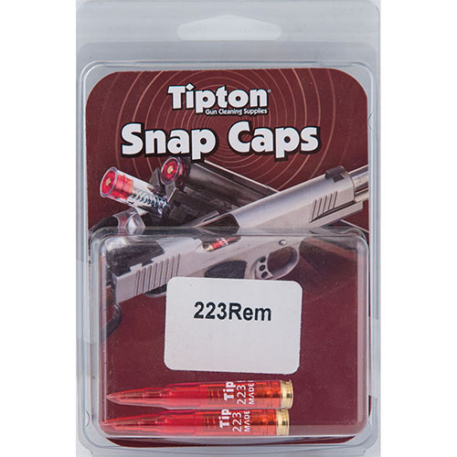 Tipton Snap Caps for 223 Rem prevent firing pin damage, aid in trigger adjustments, and release hammer spring tension, making them essential for gun care.