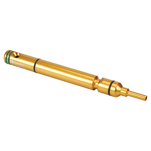Wheeler Delta Series AR-10 Bore Guide aligns cleaning rods, protects your rifle's bore, fits securely in AR-10 uppers, and features a convenient solvent port.
