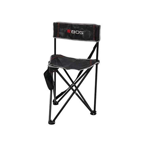 BOG Triple Play™ Chair: lightweight aluminum frame (4.5 lbs), supports up to 300 lbs, ultra-comfortable textilene® fabric, perfect for all-day hunting.