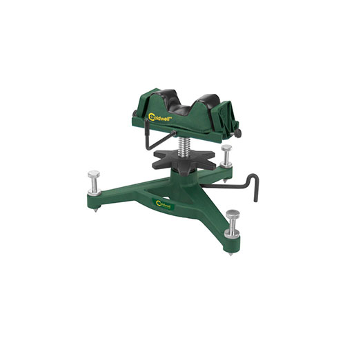 Caldwell The Rock Deluxe Shooting Rest offers unmatched stability and precision for testing your rifle's accuracy, ensuring repeatable shots every time.