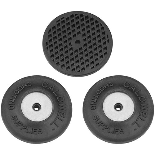 Caldwell BR Feet offer a stable, non-marring solution, protecting your shooting bench while providing a firm, no-slip footprint for your Rock BR's spiked feet.