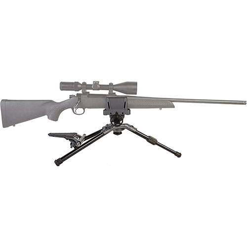 Caldwell Precision Turret Shooting Rest offers full range of motion, secure gun placement, and quick adjustments, ensuring stability and focus for every shooter.