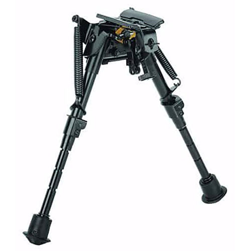 Caldwell XLA Bipod offers stable shooting support, easy height adjustment, and versatile attachment to firearms via sling swivel stud, available in 4 heights.