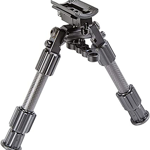 Caldwell Accumax Bipod features lightweight carbon fiber legs, 360° panning, quick leg adjustments, and secure stops, perfect for stable shooting.