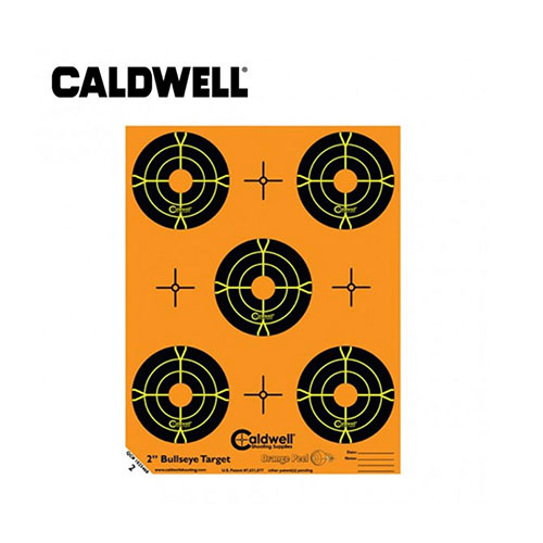 Caldwell Orange Peel® Targets feature dual-color flake-off technology for clear hit visibility, making target acquisition easy and precise, even at long distances.