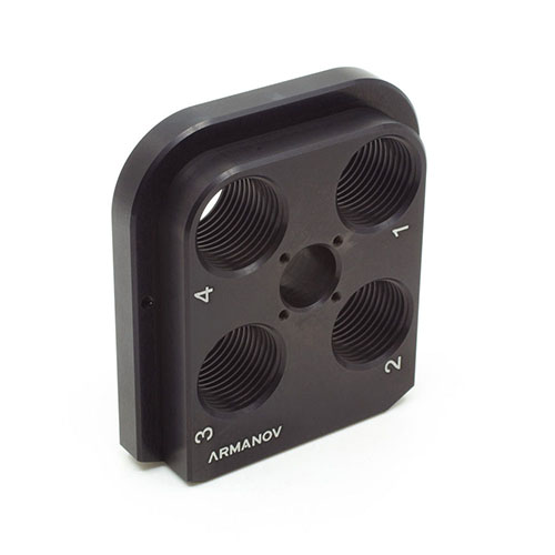 ARMANOV Dillon RL550 ToolHead offers Zero Play and Free-Float capability for perfect die alignment, ensuring more concentric ammunition and enhanced accuracy.