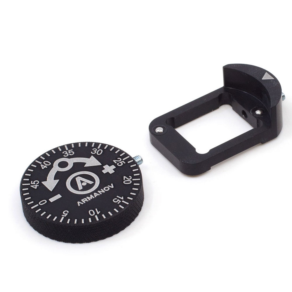 Armanov Clickable Dillon Precision Powder Thrower Knob allows easy, tool-free adjustments with 50 precise clicks, perfect for quick changes between loads and calibers.