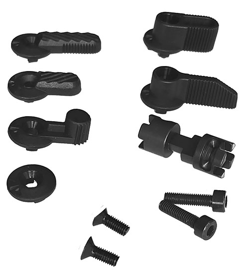Adapt your ERATAC trigger to HK MR223/MR308 with this seamless safety selector shaft, including 2 spare roll pins for easy installation.