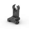 Folding Front Sight HK-Style 1.8mm by ERATAC offers dual apertures, spring-loaded protection, ultra-low profile, and tool-less adjustments for precision shooting.