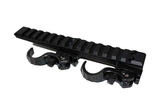 Picatinny Risers by ERATAC ensure secure accessory mounting with a robust design, elevating red dot sights for a comfortable view and easy tactical accessory installation.