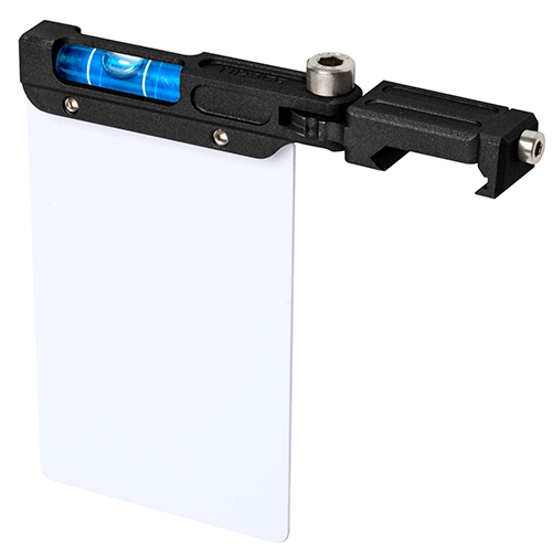 ULFHEDNAR Sidemounted Bubble Level is crafted from high-quality 7075 aluminum, features a visible blue bubble, and includes D.O.P.E. cards for competition shooters.