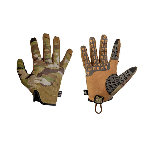 PIG FDT Delta Utility Gloves offer a snug fit, single layer design for superior grip, touchscreen compatibility, and elastic comfort for shooters and craftsmen.