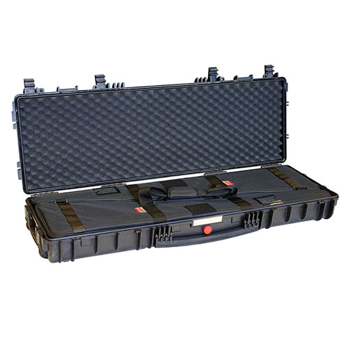 Explorer Cases RED 11413 offers ultimate protection with corrosion-proof hinges, water resistance, and customizable storage, plus includes 2 Gunbags for convenience.