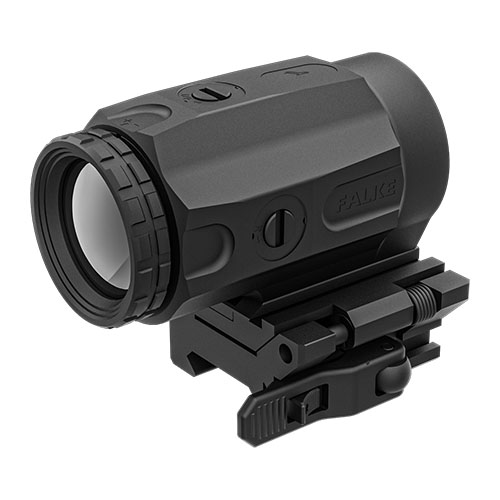 FALKE B3X offers compatibility with various sights, a quick flip Picatinny mount, fog resistance, durable housing, and is trusted by elite police and military forces.