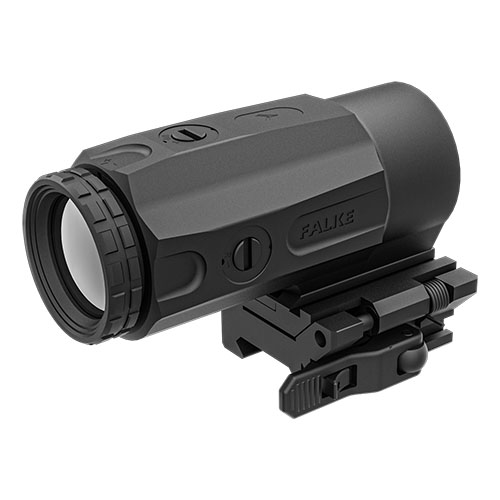 FALKE B5X offers compatibility with various sights, a quick flip Picatinny mount, fog resistance, and durable housing, trusted by elite forces worldwide.