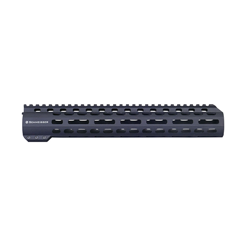 SCHMEISSER Handguard Free Float M-Lok offers stability, precision, and a sleek Slim-Line design, with durable aluminum and M-Lok cut-outs for versatile accessory attachment.
