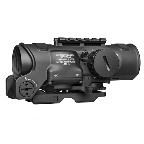 Elcan SpecterDR 1.5-6x42mm offers clear optics, adjustable magnification, and an illuminated 5.56 NATO reticle, perfect for versatile AR-15 setups.