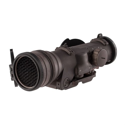 ELCAN 1.5-6x42mm SpecterDR offers dual magnification, crystal-clear optics, night vision compatibility, and quick reticle adjustment for precision shooting.