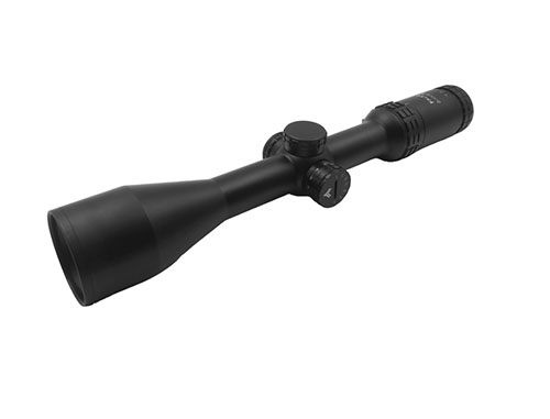 Falke 2-12x50 Mil Dot Scope offers illuminated reticle, 11 brightness levels, precise 0.1 MRAD adjustments, and durable design for all calibers.