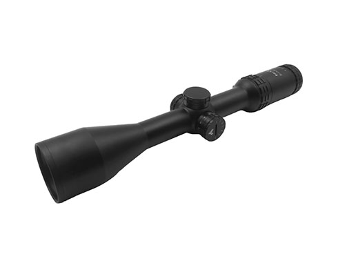Falke 2-12x50 L4 Scope offers an illuminated Mil Dot reticle, precise 0.1 MRAD adjustments, and durable design for reliable performance across calibers.