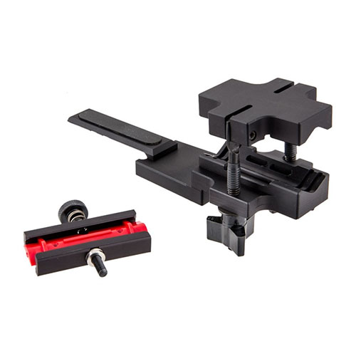 MagnetoSpeed Large Brake Adapter enables V3 use with muzzle brakes up to 7.7" long, crafted from 6061 aluminum for easy attachment and compatibility.