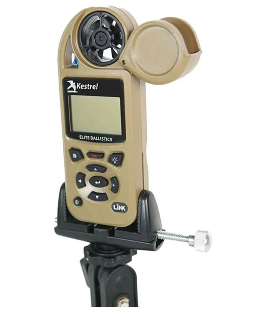 Kestrel Tripod Clamp securely holds any Kestrel Meter on a 1/4-20 tripod mount, enhancing stability and accuracy for your shooting and outdoor activities.