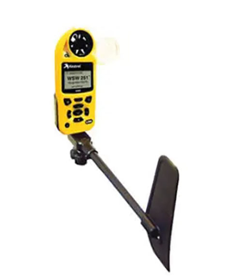 Transform your Kestrel 5000 Series into a portable weather station with secure mounting, improved one-piece boom, and compatibility with extension poles.