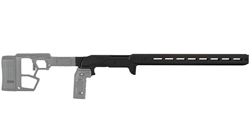 MDT ACC Premier Gen2 Chassis offers a solid no-shift platform, easy installation, precision V-Block bedding for accuracy, and ARCA rail for bipod compatibility.