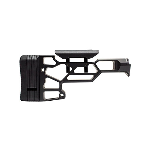 MDT Skeleton Rifle Stock Lite offers adjustable Length of Pull and cheek rest for a customized fit, compatible with TAC21, LSS-XL, and HS3 chassises.