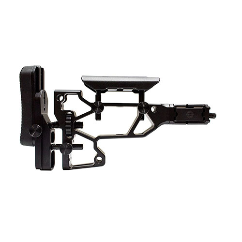 MDT Folding Rifle Stock offers toolless adjustments for optimal comfort, a compact design for proper LOP, and compatibility with ACC/ESS chassises.