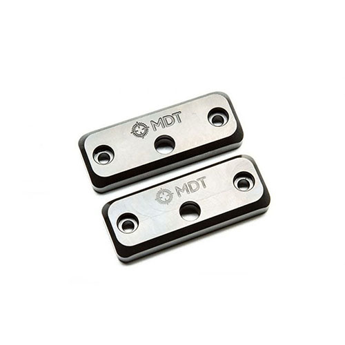 MDT Forend Weights reduce recoil, enhance balance, and allow for easy installation on any M-LOK compatible chassis, featuring a QD flush cup for sling attachment.