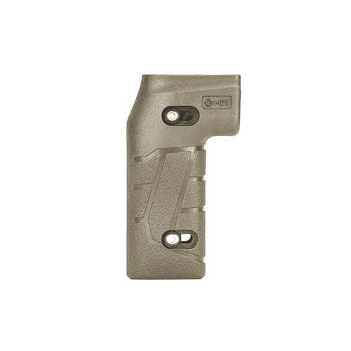 MDT Adjustable Vertical Pistol Grip offers customizable finger placement, comfort with removable panels, and compatibility with various chassis for precision shooting.