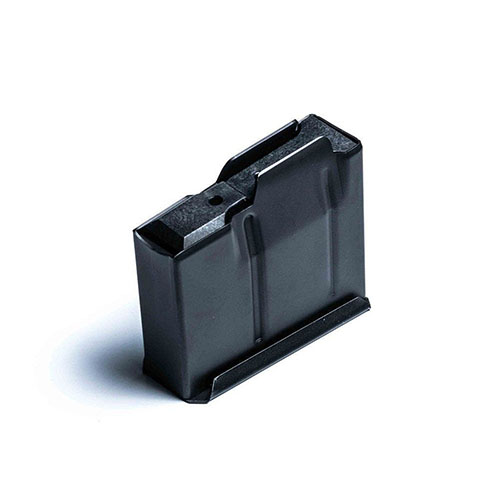 MDT Metal Magazine for .308 and 6.5 Creedmoor offers 5-round capacity, high strength steel construction, Cerakote Elite finish, and longer COL without binder plate.