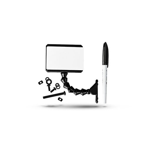 MDT M-LOK Data Card Holder ensures quick access to your ballistic data with an adjustable neck for easy readability, complete with a wet erase marker and card.