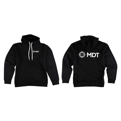 MDT Apparel Pullover Hoodie in Medium offers a comfortable blend of 75/25 cotton/polyester, featuring soft combed and ring-spun cotton for durability and style.