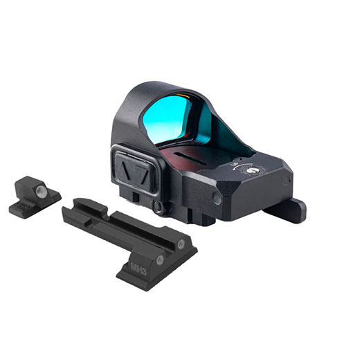 Upgrade your accuracy with the MEPRO microRDS: quick-detach mounting, no gunsmith needed, and a backup TruDot sight for reliable performance.