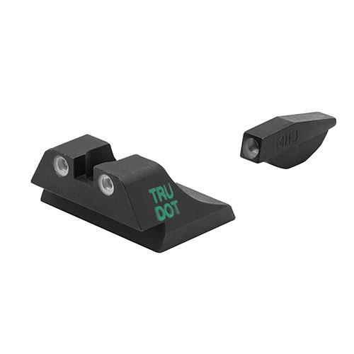 Upgrade your shooting with MEPROLIGHT Tru-Dot night sights, enhancing hit probability under all light conditions with easy installation and various tritium dot colors.