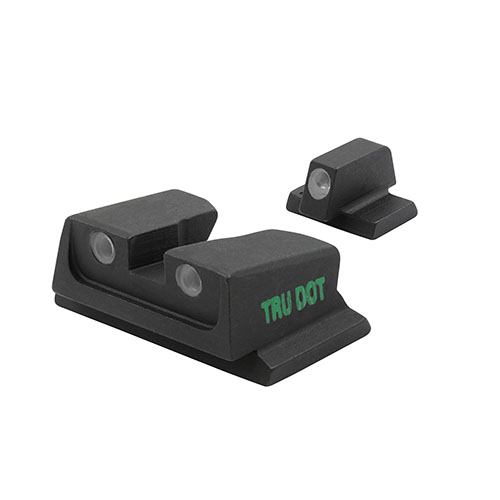 Upgrade your aiming with MEPROLIGHT Tru-Dot night sights for S&W M&P, enhancing hit efficiency by over 85% in all light conditions with easy installation.