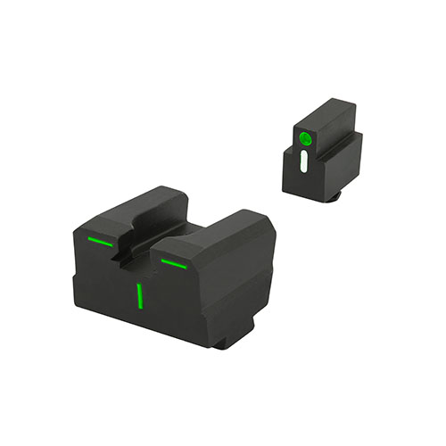 Upgrade your Glock with Meprolight Tru-Dot R4E sights for enhanced accuracy in all light conditions, boasting over 85% hit efficiency and easy installation.