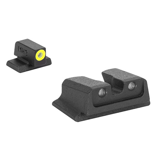 HYPER BRIGHT sights offer unmatched brightness in any light, with durable tritium illumination, quick target acquisition, and maintenance-free design for 12 years.